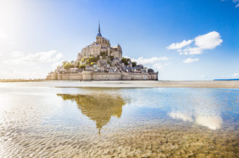 Le Mont St Michel, du camping.